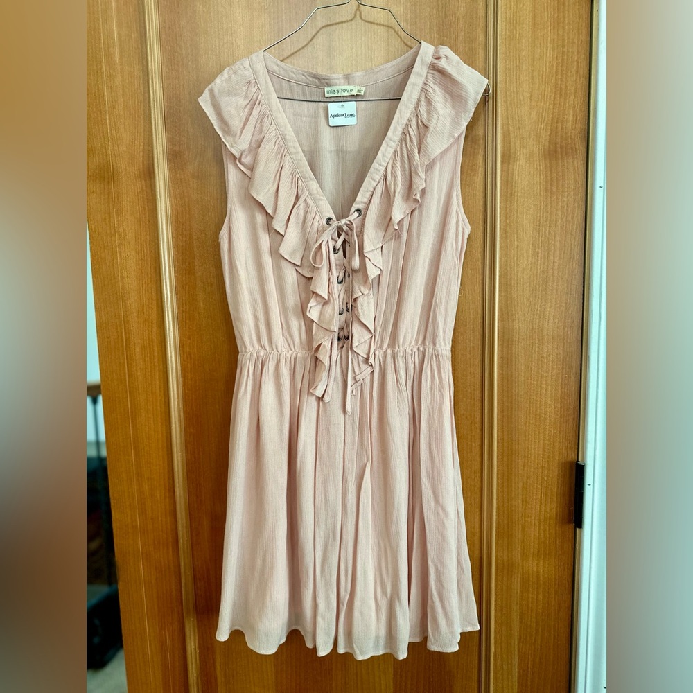 Blush Ruffle Mini Dress